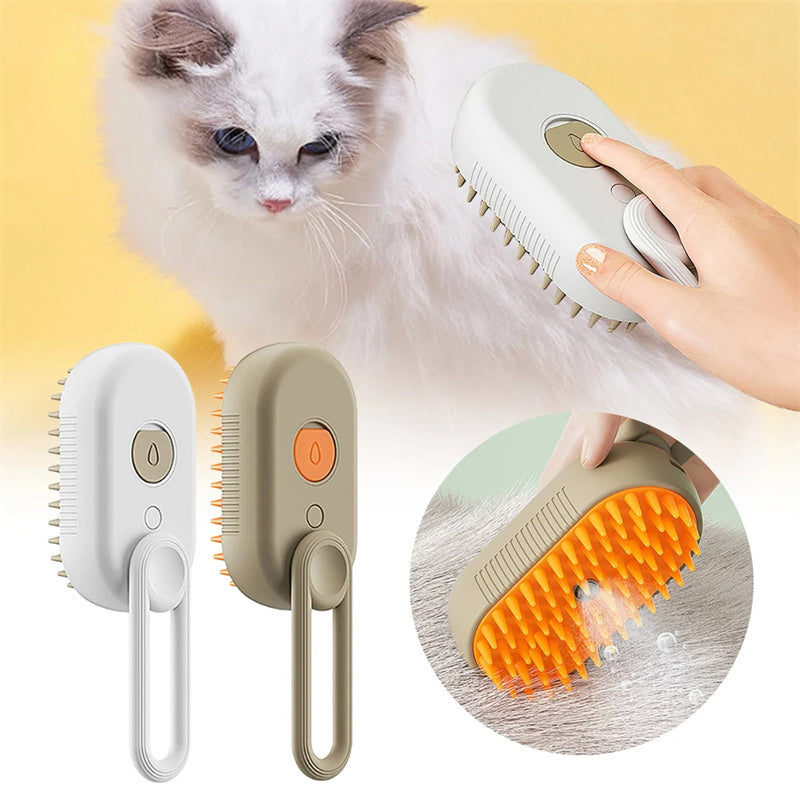 Spazzola a vapore 2 in 1 per cani e gatti - Pulizia e cura del pelo